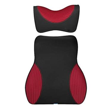 Imagem de Almofada de espuma viscoelástica Feiyx, eleva a zona de conforto da parte inferior das costas, almofadas de assento de carro para alívio da dor nas costas, travesseiro ideal para cadeira de computador