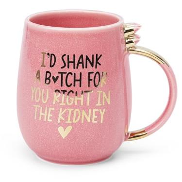 Imagem de Hendson Presentes de aniversário de melhor amiga para mulheres - Presente de amizade engraçado para melhores amigas, melhores amigas, irmãs, chefe, irmã mais velha, irmandade - I'd Shank A Girl For