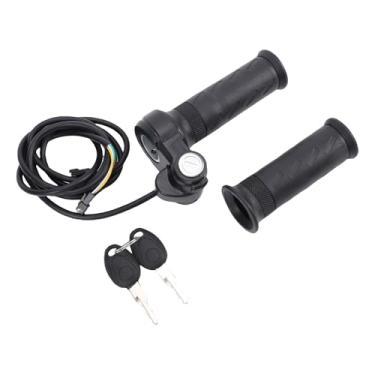 Imagem de Depisuta Aperto de Acelerador de Torção Total Com 2 Teclas, Substituição de Manoplas de Mão de Acelerador de Bicicleta Elétrica de 3 Pinos à Prova D'água para Scooter de Bicicleta