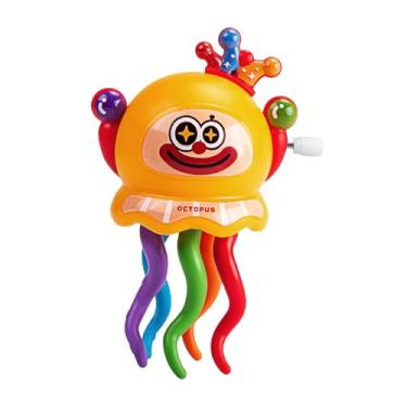 Imagem de Dynwave Brinquedo de corda que dança e engatinha, brinquedo interativo para mesa, enfeite para crianças, Amarelo