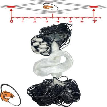 Imagem de Rede de Pesca Malha 7 Fio 0,40 1,68 Altura Comp. 50 Metros Boia Isopor