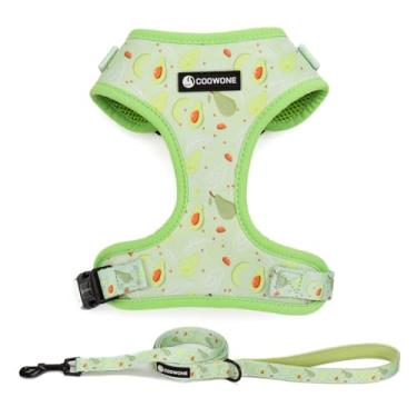 Imagem de COOWONE Conjunto De Peitoral E Guia Para Cães, Ajustável, Guia, Sem Estrangulamento, Filhotes Treinamento Caminhada, Animais Pequeno, Médio Grande Porte