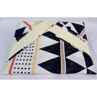 Imagem de Jogo de lençol King Size 3 peças puro Algodão - Lu Enxovais, Amarelo