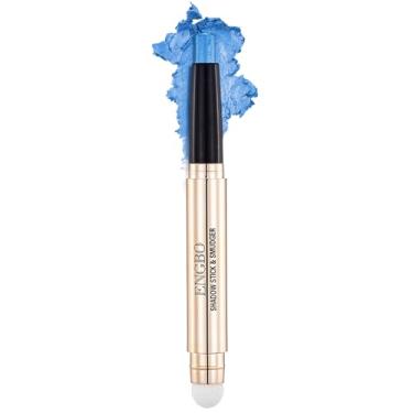 Imagem de LOKFAR Palito de Sombra para Maquiagem Cosméticos Iluminador de Olhos, Caneta de Sombra Única em Creme Rotativo Impermeável, Bastão de Sombra Brilhante com Brilho com Esponja para Maquiagem para os