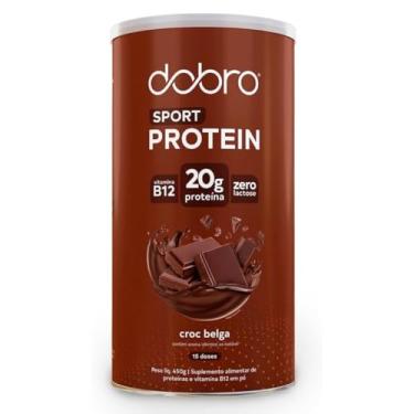 Imagem de DOBRO Sport Protein sabor Baunilha 450g | com Vitamina B12 zero Lactose |DEPARTMENT STORE (CHOCOLATE BELGA)