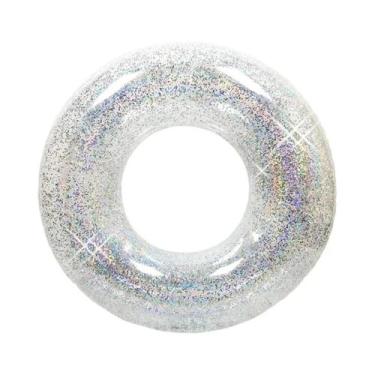 Imagem de Boia Inflável Transparente Com Lantejoulas Para Adultos E Crianças, Ac