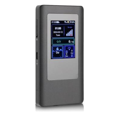 Imagem de Yoidesu Hotspot móvel WiFi 5G, suporta bandas de 2,4 GHz e 5,8 GHz, ponto de acesso Wi-Fi portátil para viagens, bateria embutida de 4400 mAh, conexão simultânea de até 16 dispositivos