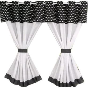 Imagem de Cortina de cozinha com bando 2,00l x 1,50a - OUTROS, Branco