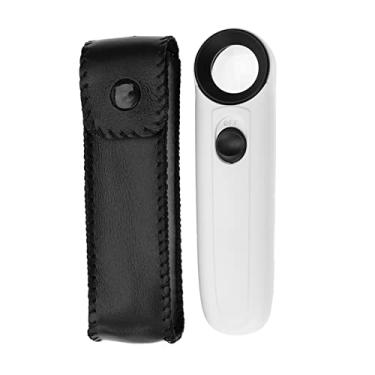 Imagem de Generic Lupa LED Portátil 5X / 15X / 40X Iluminação Mini Tamanho Caixa de Plástico ABS Lupa para Inspeção e Reparo da Indústria Eletrônica, Adequada para Uso na Indústria de Beleza (MG6B-1B 40 vezes)