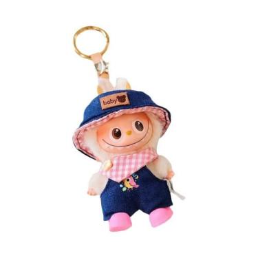 Imagem de Conjunto De Roupas Para Boneca Labubu V4 De 10cm: Calças Com Alças, Ba