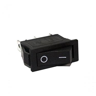 Imagem de Chave Retangular Gangorra Preta 3t 15a 250vac- 30a 125vac