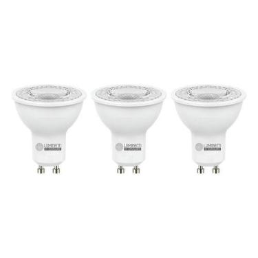 Imagem de Kit 3 Lampada LED Dicroica MR16 Luminatti GU10 6,5W 3000K