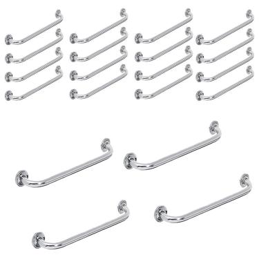 Imagem de Alça Barra De Apoio Banheiro 60 Cm Acessibilidade Kit 20 Uni