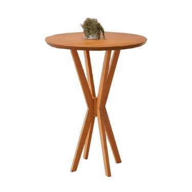 Imagem de Mesa Bistrô Simpatia Redonda Jcm Em Madeira Maciça