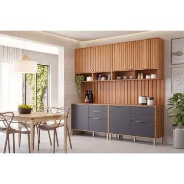 Imagem de Cozinha Modulada MGM 6 Peças Divina C6P132 Cinamomo/Titanium