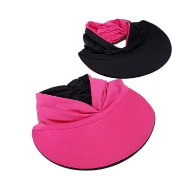 Imagem de Viseira Turbante Dupla Face de Praia Proteção Solar UV50+-Feminino