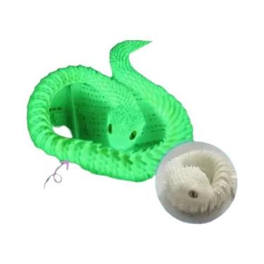 Imagem de Brinquedo Fidget De Cobra Articulada Impresso Em 3D, Ornamento De Mesa