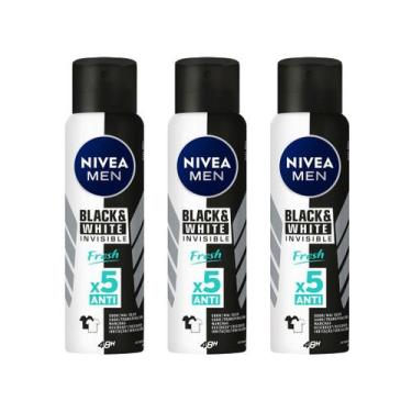 Imagem de Kit Desodorante Antitranspirante Aerossol Nivea - Invisible Black e Wh
