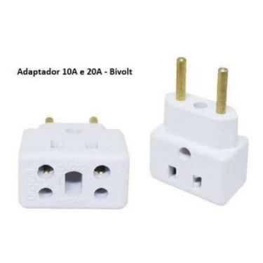 Imagem de Kit 5 pcs adaptador de tomada universal 20 amperes - UTENSÍLIOS PREMIU