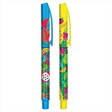 Imagem de Kit de caneta Faber Castell 1.0 glimmer botânica com 2 cores