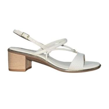 Imagem de Sandália de Salto Bloco Feminino Beira Rio 8379.263 Branco-Feminino