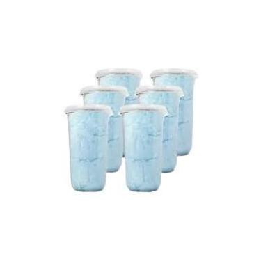 Imagem de Kit com 6 Potes de Algodão Doce Azul Candy Cotton Buschle  20g cada