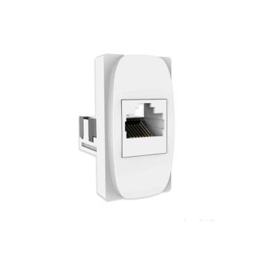 Imagem de Módulo Tomada Rede Rj45 Cat5 Branco Gracia 85317 Alumbra
