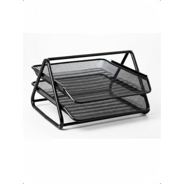 Imagem de Bandeja Organizadora Papéis Documentos Escritório 2 Andares - Klizz, P