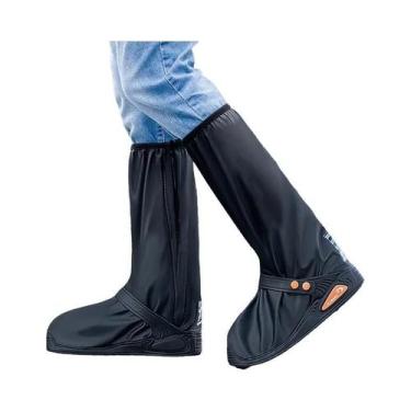 Imagem de Capas De Bota De Chuva Impermeáveis Para Motocicleta Com Refletores, À