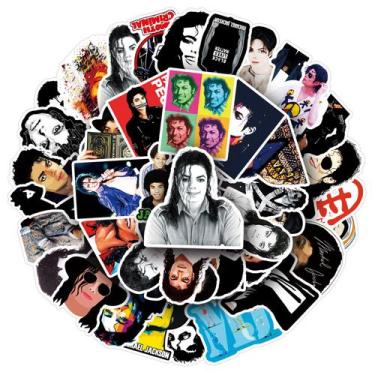 Imagem de Adesivos Michaels Jacksons, vinil impermeável, anime, 51 unidades - yi