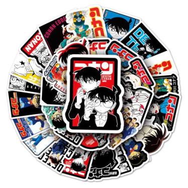 Imagem de Adesivos de vinil impermeável Detectives Conans, anime, 50 unidades - 