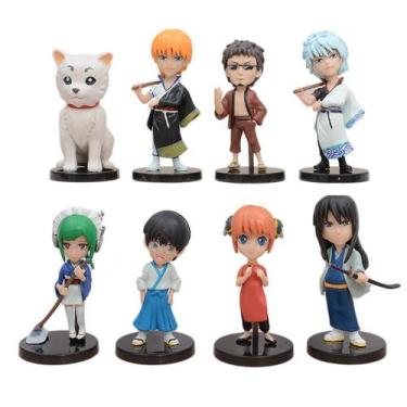 Imagem de Boneco de ação Gintamas Sakatas Gintokis 9 cm, anime colecionável - Yi
