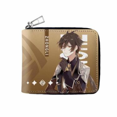 Imagem de Carteira Genshins Impacts Personagens de Anime Slim BiFold PU - Yiweis