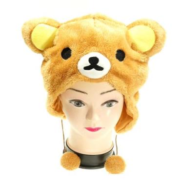 Imagem de Chapéu de pelúcia Rilakkuma Bear Cosplay Anime Boné adulto unissex - Y