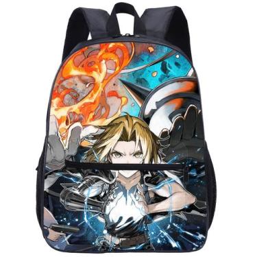 Imagem de Mochila escolar Fullmetals Alchemists Anime para crianças - yiweisai