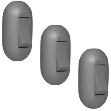 Imagem de Kit 3 Interruptor Tecla Centro De Cordao Abajur Pial 40274