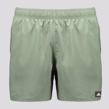 Imagem de Shorts de Natação Adidas Solid CLX Verde-Masculino