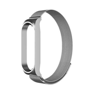 Imagem de Pulseira De Aço Inoxidável Milanese Para Xiaomi Mi Band 7 6 5 4 3, Pul