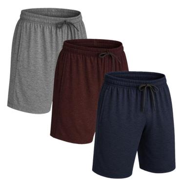 Imagem de Kit 3 Shorts Bermuda Plus Size Dry  Academia Treino-Masculino