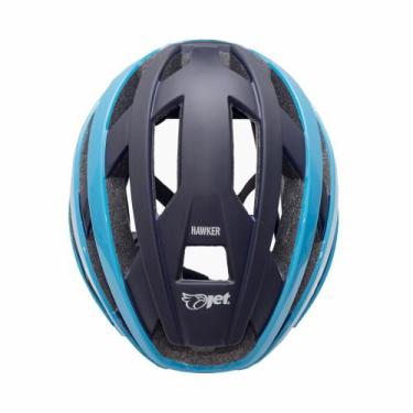 Imagem de Capacete Ciclismo Com Led Jet Hawker Bike Ventilado MTB Speed Ajuste T