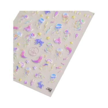 Imagem de Adesivos Decorativos Para Unhas Em Forma De Bolha De Gato Brilhante 5D