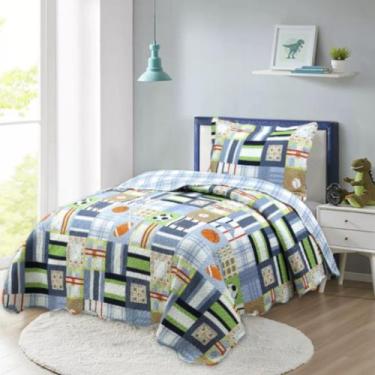 Imagem de Kit edredom infantil 2 peças  conforto e alegria para os pequenos - Mo