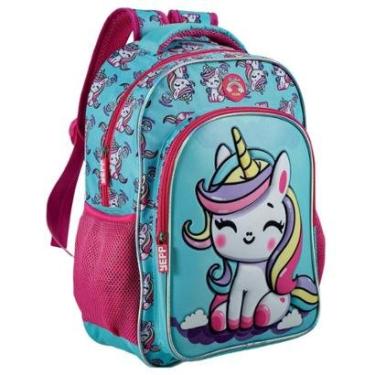 Imagem de Mochila Escolar Passeio Infantil Unicórnio 16” Costa Menina-Feminino