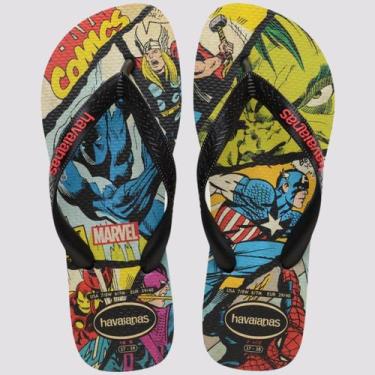 Imagem de Chinelo Havaianas Top Marvel Classics 4147012 Azul, Preto, Vermelho, 2