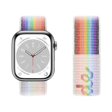 Imagem de Pulseira De Nylon Para Apple Watch Ultra Sport Pride 49mm 44mm 40mm 45