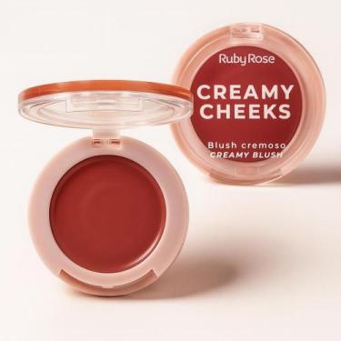 Imagem de Blush Cremoso Creamy Cheeks Natural Multifuncional 3 em 1 Fácil de Apl