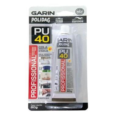Imagem de Cola Pu 40 Profissional Preto 80g Polidag - Garin