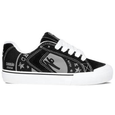 Imagem de Tênis Qix Chorão Park Estampa Unissex | Preto Branco Cinza-Unissex
