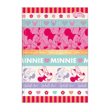Imagem de Caderno Tilibra Brochura Capa Dura 1/4 Minnie 80 Folhas Capas Diversas - Item Sortido