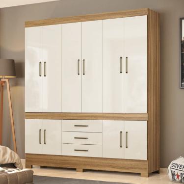 Imagem de Guarda Roupa Casal 10 Portas com Pes New Murano Demobile
